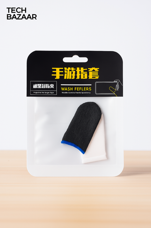 1 Pair (2 Pieces) High-Quality Finger Sleeves for Mobile Gaming – Anti-Sweat PUBG Thumb Gloves for Smooth & Accurate Control
