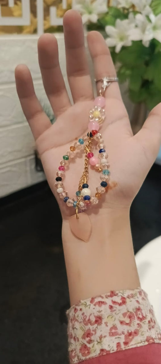 Pearl Bow Keychain Charm