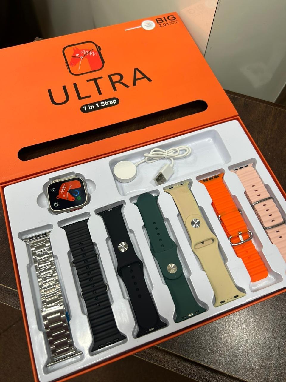 Ultra 7 in 1 Smart Watch | 7 Pairs of Straps